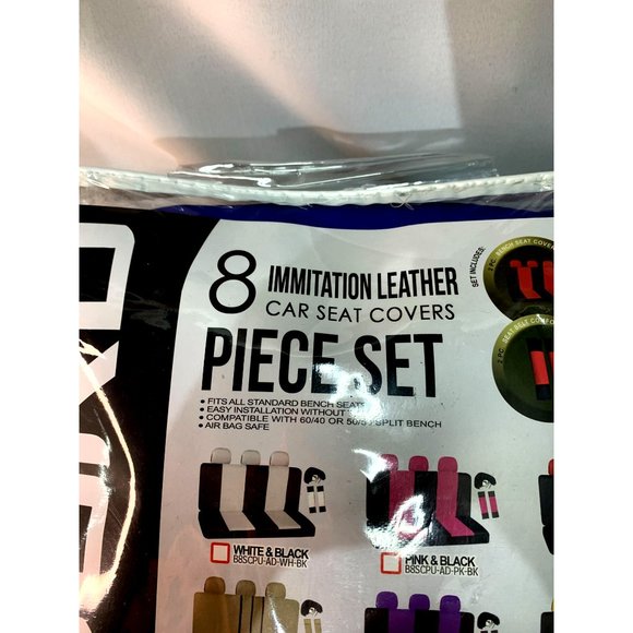 NEW OXGORD Bench seat Imitation Leather  Vehicle Seat Covers - Picture 7 of 7